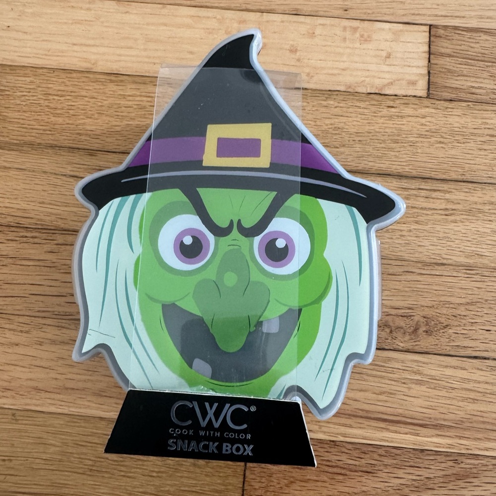 CWC Cook with Color Halloween Witch Snack Box Plastic Storage Container